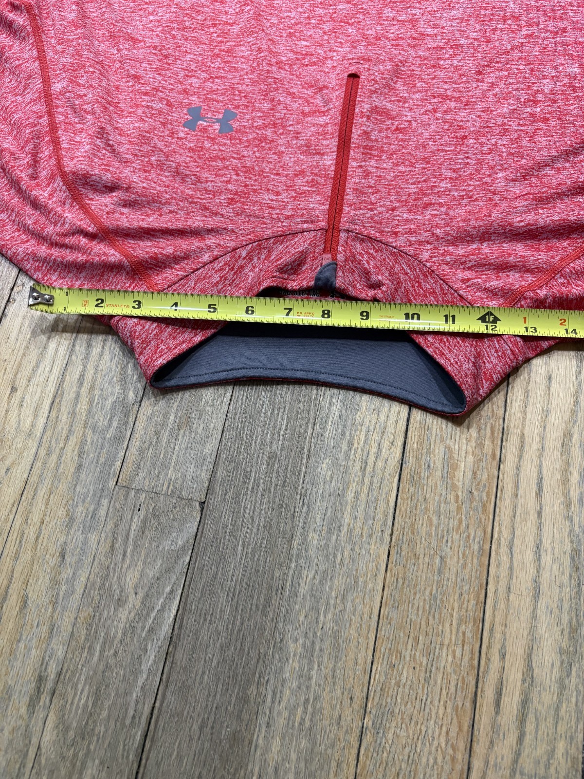 Under Armour HeatGear Quarter Zip Pullover Red Heather Men’s 3XL Loose Fit