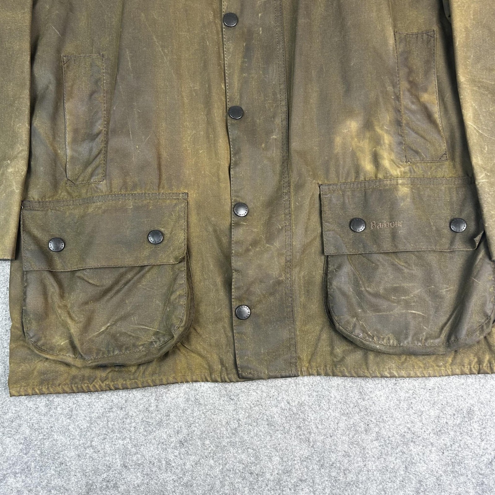 Barbour Jacket Mens C42 107CM Green A830 Classic Beaufort Wax Coat England Made