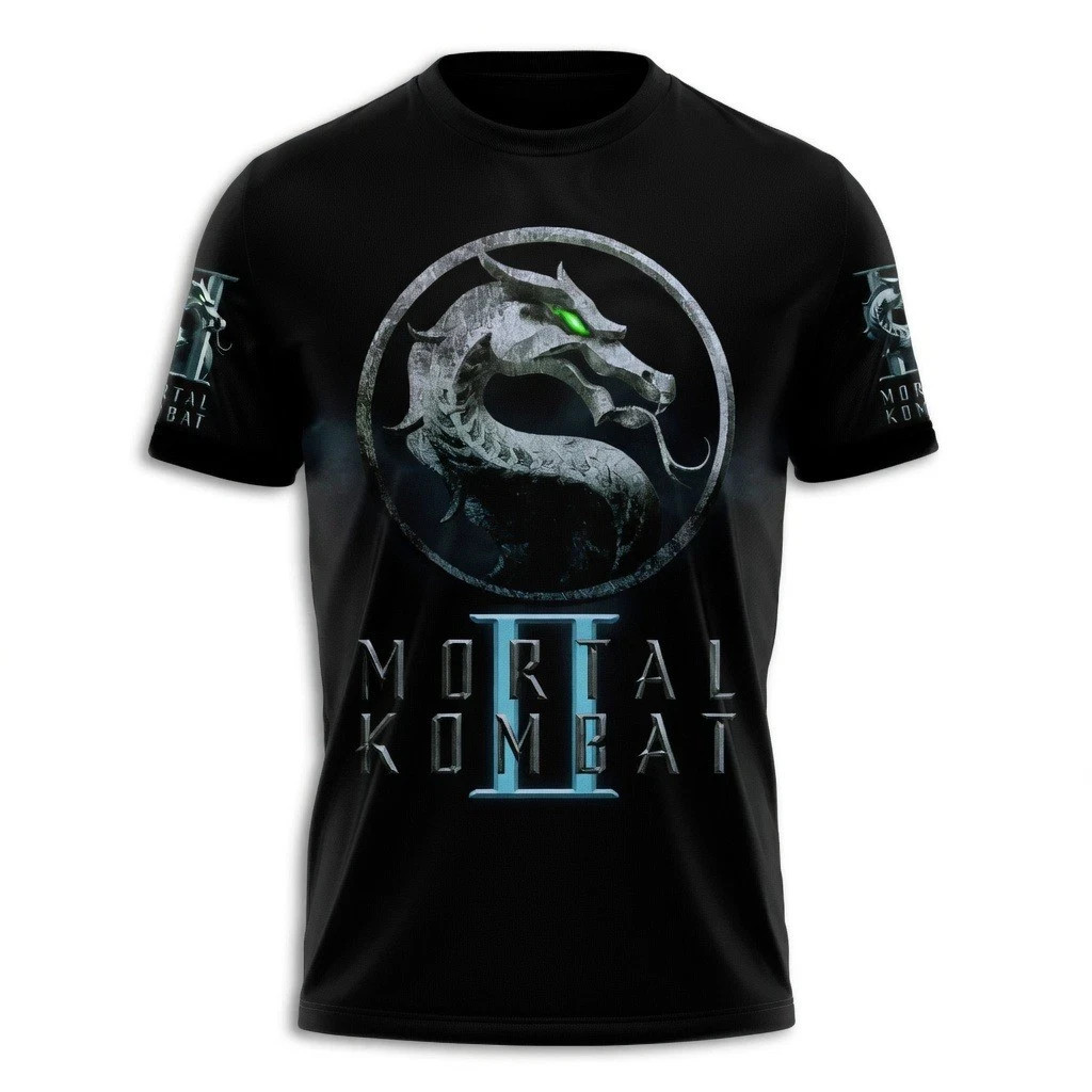 Mortal Kombat 2 Movie Shirt 2026 Johnny Cage Kitana All Over Print Black