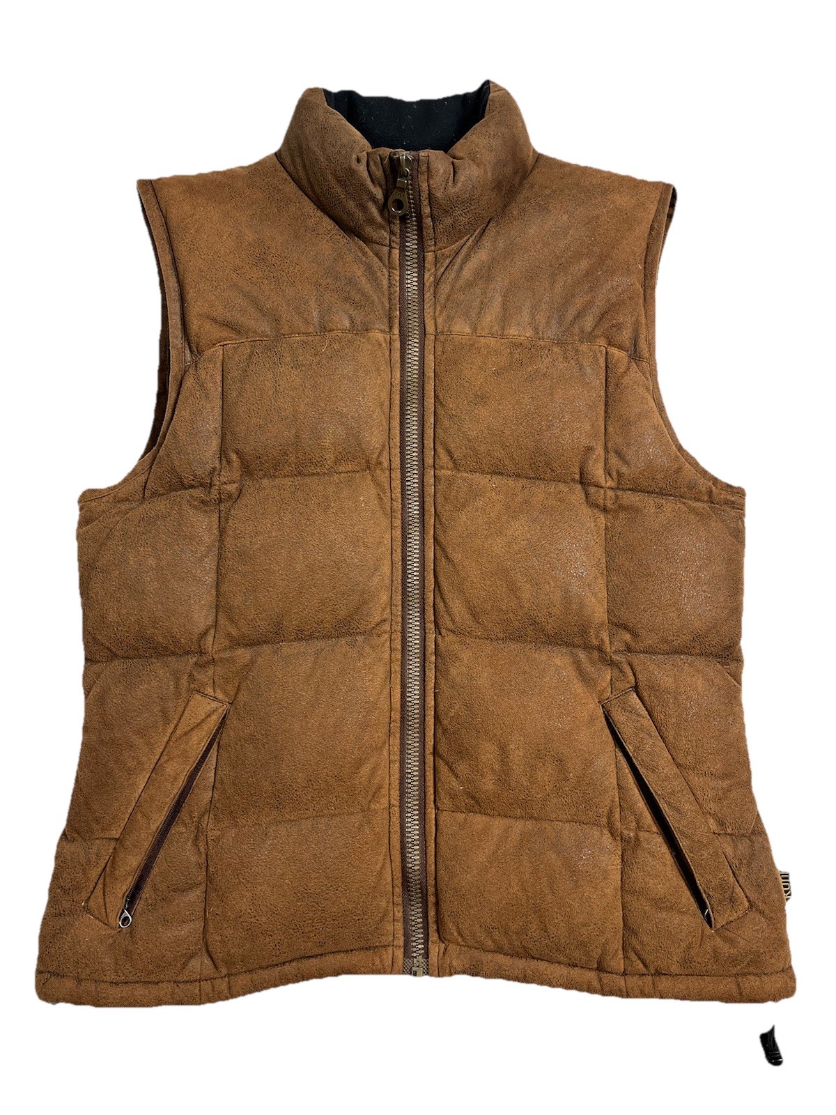 Vintage Kuhl alf Jasje 700 Fill Brown Down Puffer Vest Small