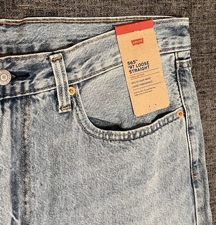 Levi’s NWT 565 97 Loose Straight Light Wash Jeans 36 X 30 Men’s