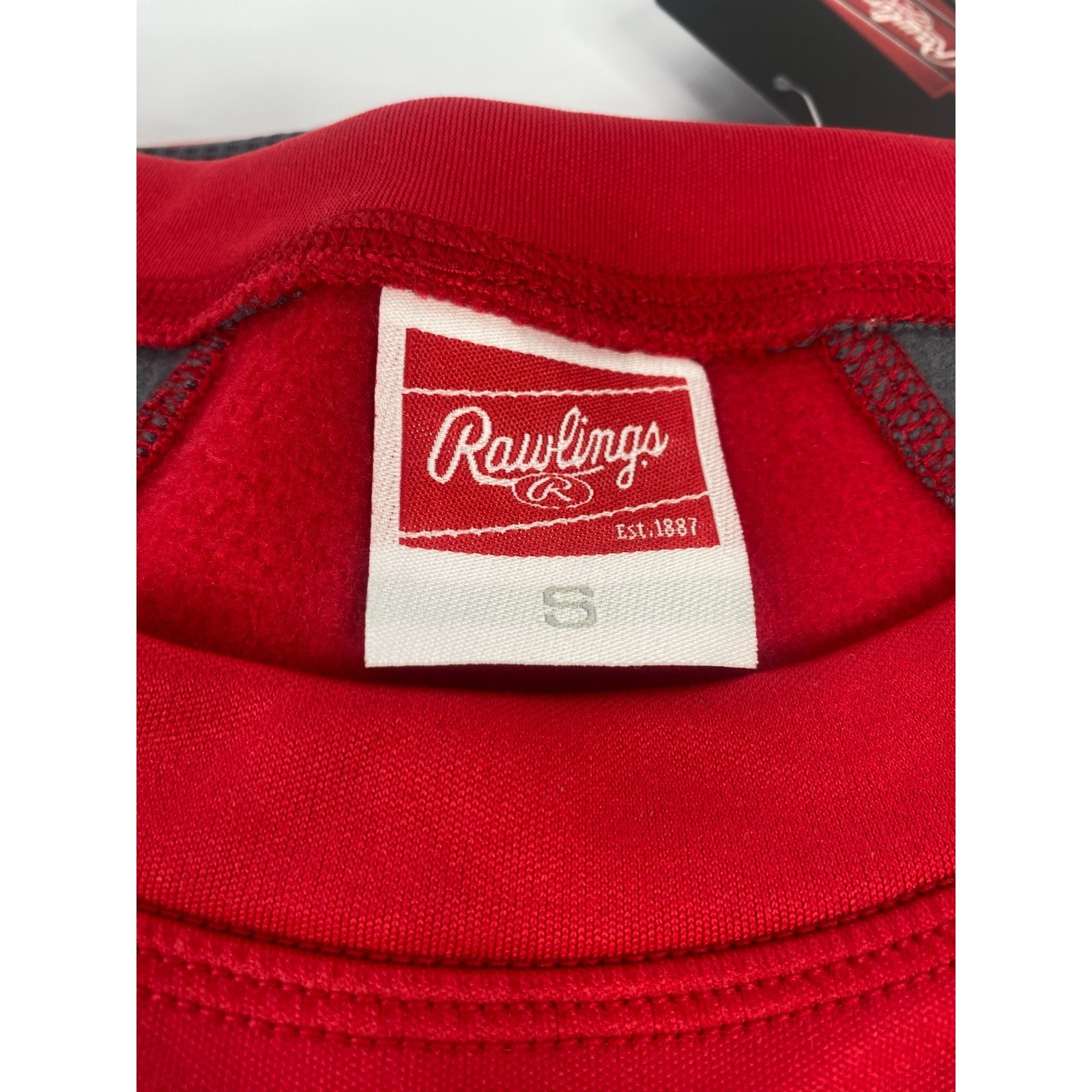 Rawlings Performance Fleece Pullover Mens Small Red NWT UDFP4-S-88 Baseball Top