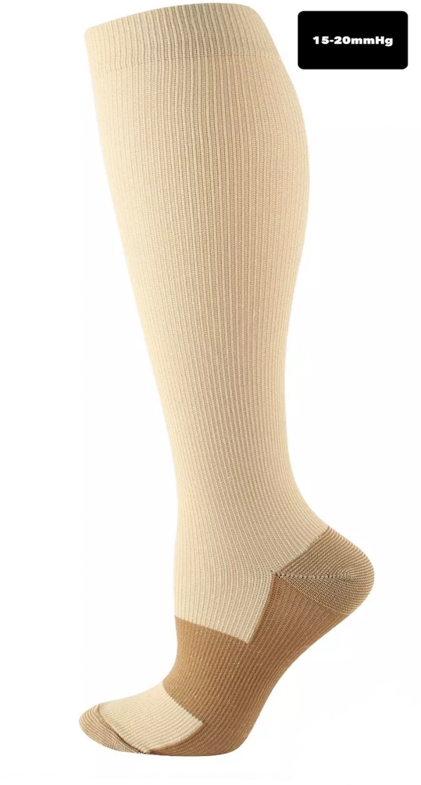 (4 Pairs) (S-4XL) Compression Socks Stockings Graduated Support Men’s Women’s