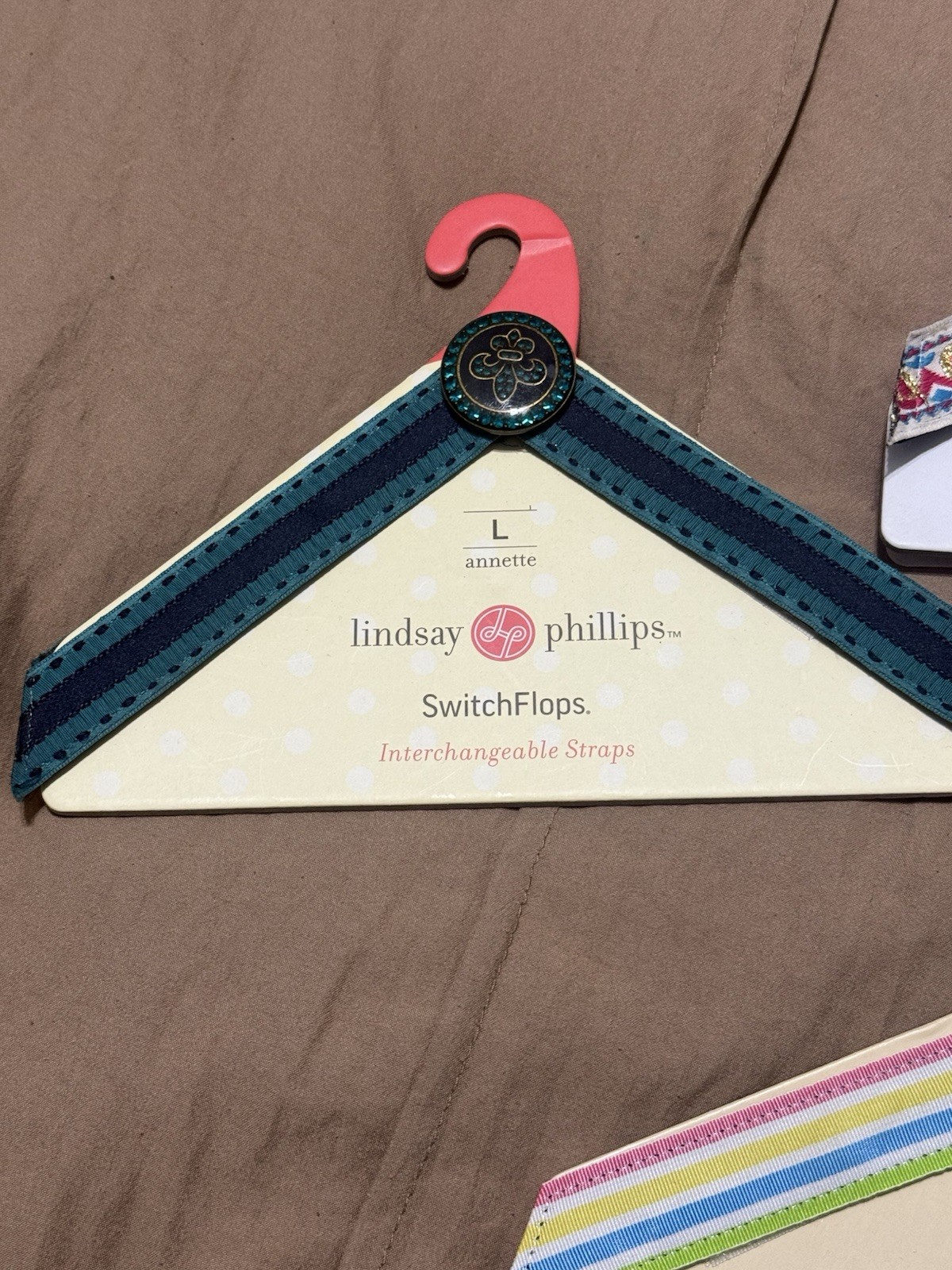 Switchflops Lindsay Phillips Lot of 4 Interchangeable Straps, Size Large 9-11