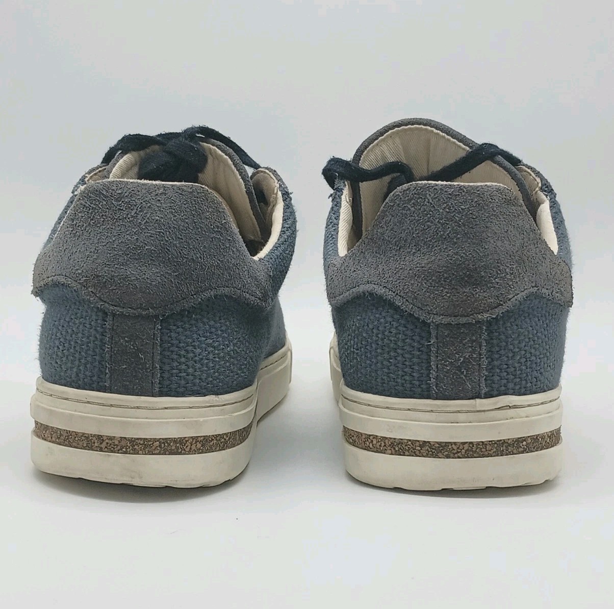 Birkenstock Bend Low Canvas Suede Sneakers W 9 M 7 EU 40 Blue READ