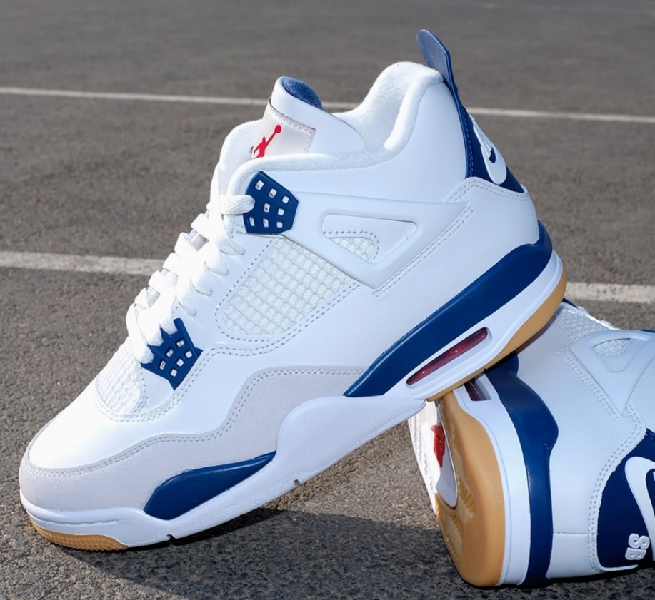Jordan 4 Retro SB “Navy Blue” Men’s Mid Top Basketball Shoes Us Size 7-12
