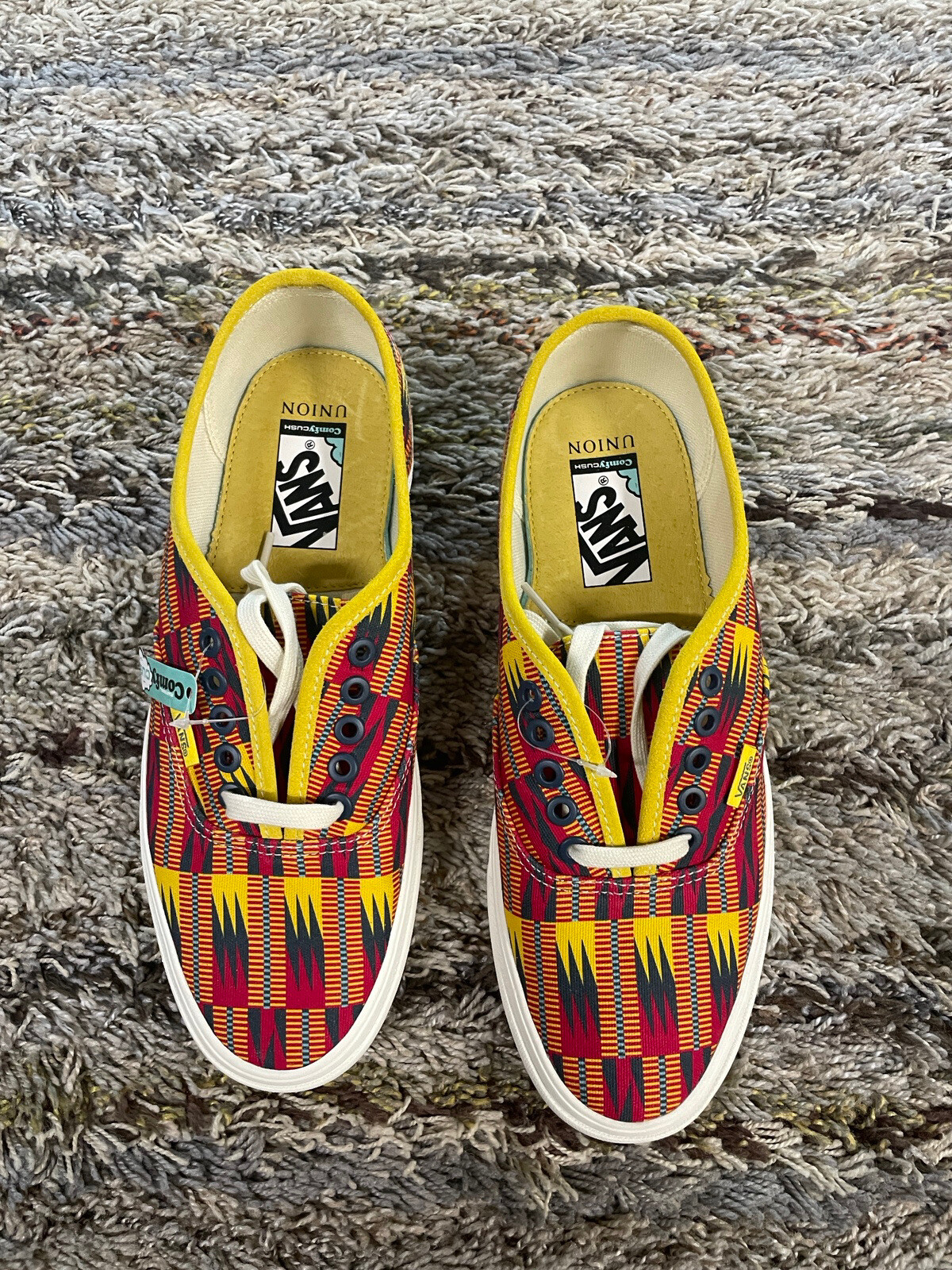 Vans Authentic Union Kente Cloth Comfycush SNEAKERS US Men 8 Women 9.5