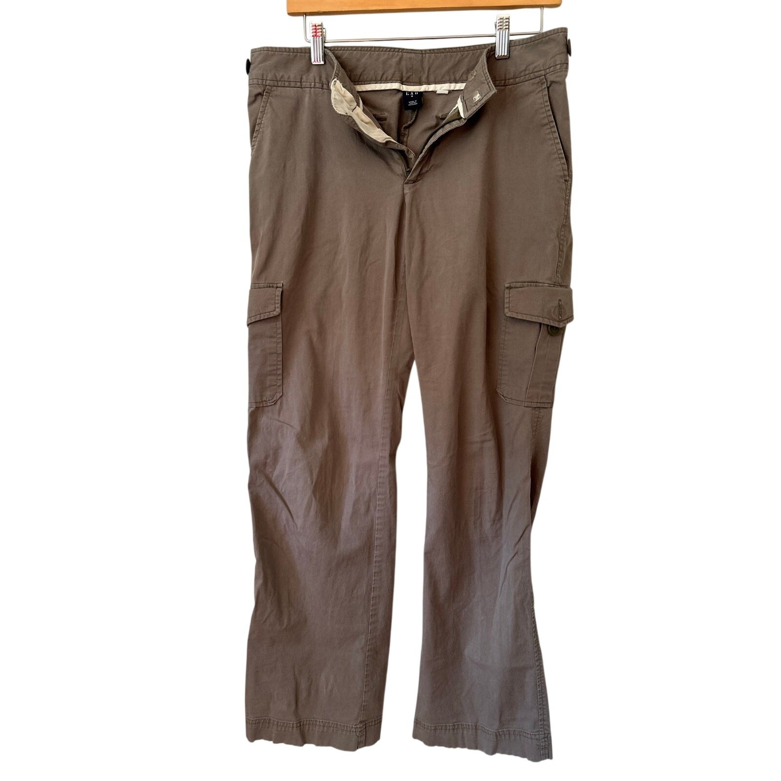Vintage Gap Utility Cargo Pants Crafted in Classic Y2K 8 Brown Relaxed wide leg