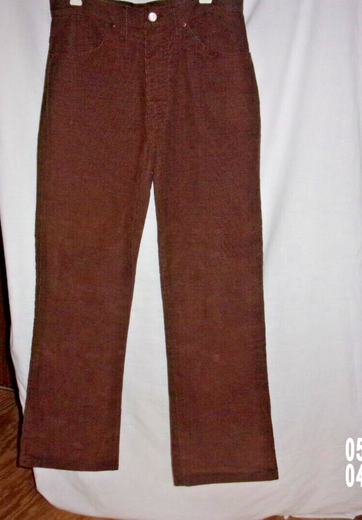 Pre-owned Mens Brown Cordaroy “Plain Pocket” Jeans