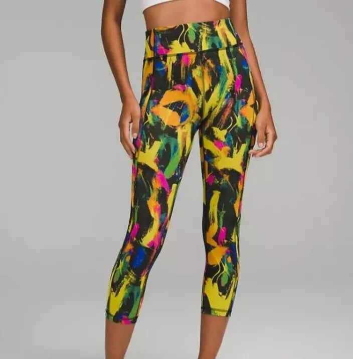 Lululemon Invigorate High-Rise Tight 25″ in Undertone Black Multi Size 6 – NWT