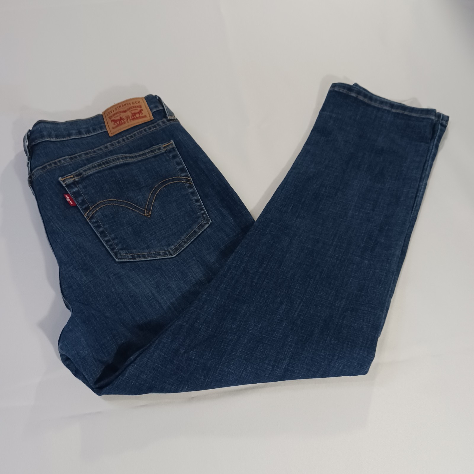 Levi’s Boyfriend Men’s Blue Cotton Blend Denim Jeans Size W30 L27 Fits (32×27)