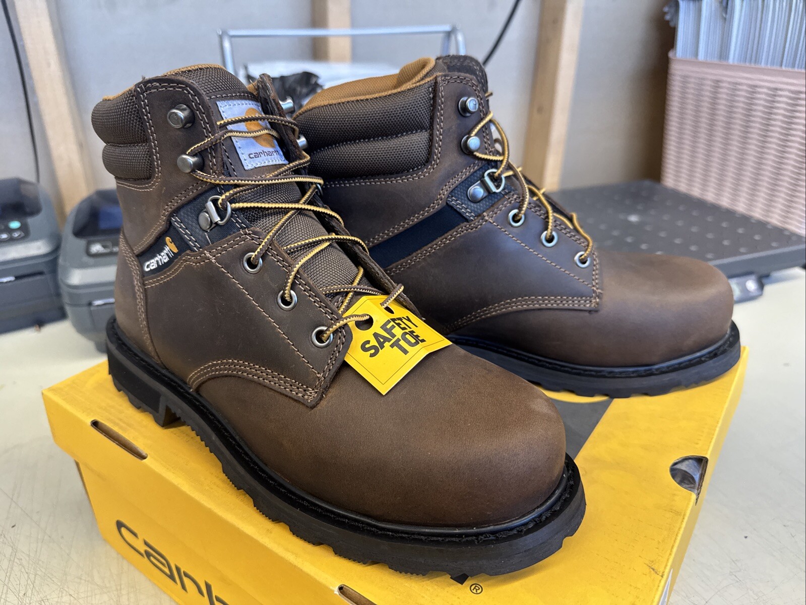 PICK SIZE – Carhartt Men’s CMW6274 Brown 6″ Steel Toe Work Boot