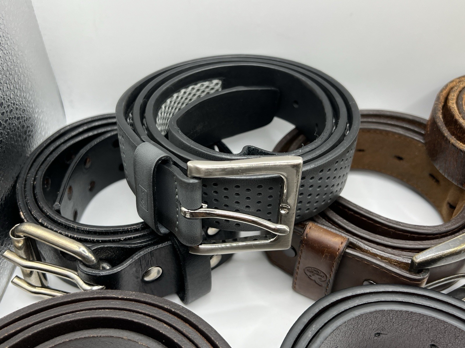 Assorted Bulk Lot 8 Various Style Belts Leather Carhartt