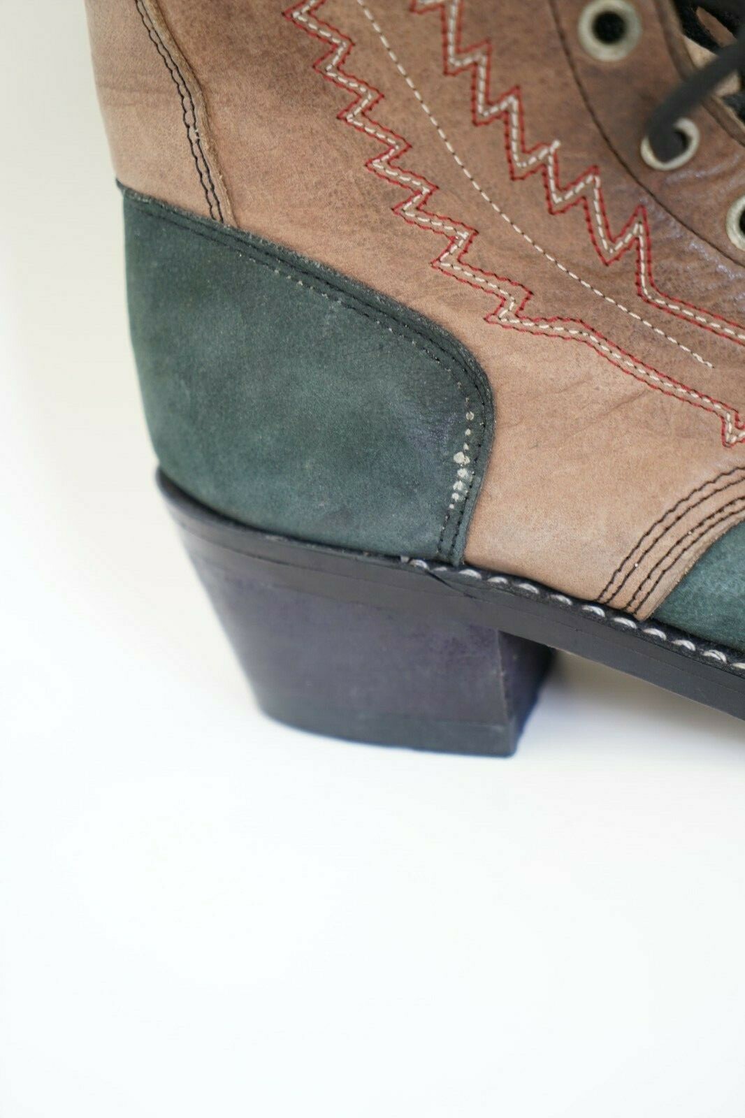 A Jama Product CPY 5141G Cobalt Brown Leather Embroidered Boot Women’s Size 7