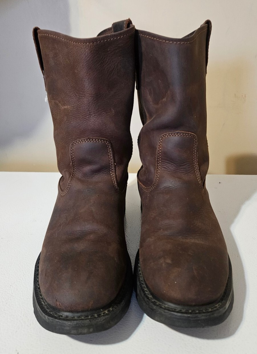 Wolverine Men’s W04727 Wolverine Brown Work Boot Slip Oil Resistant Sz 12 W Nice