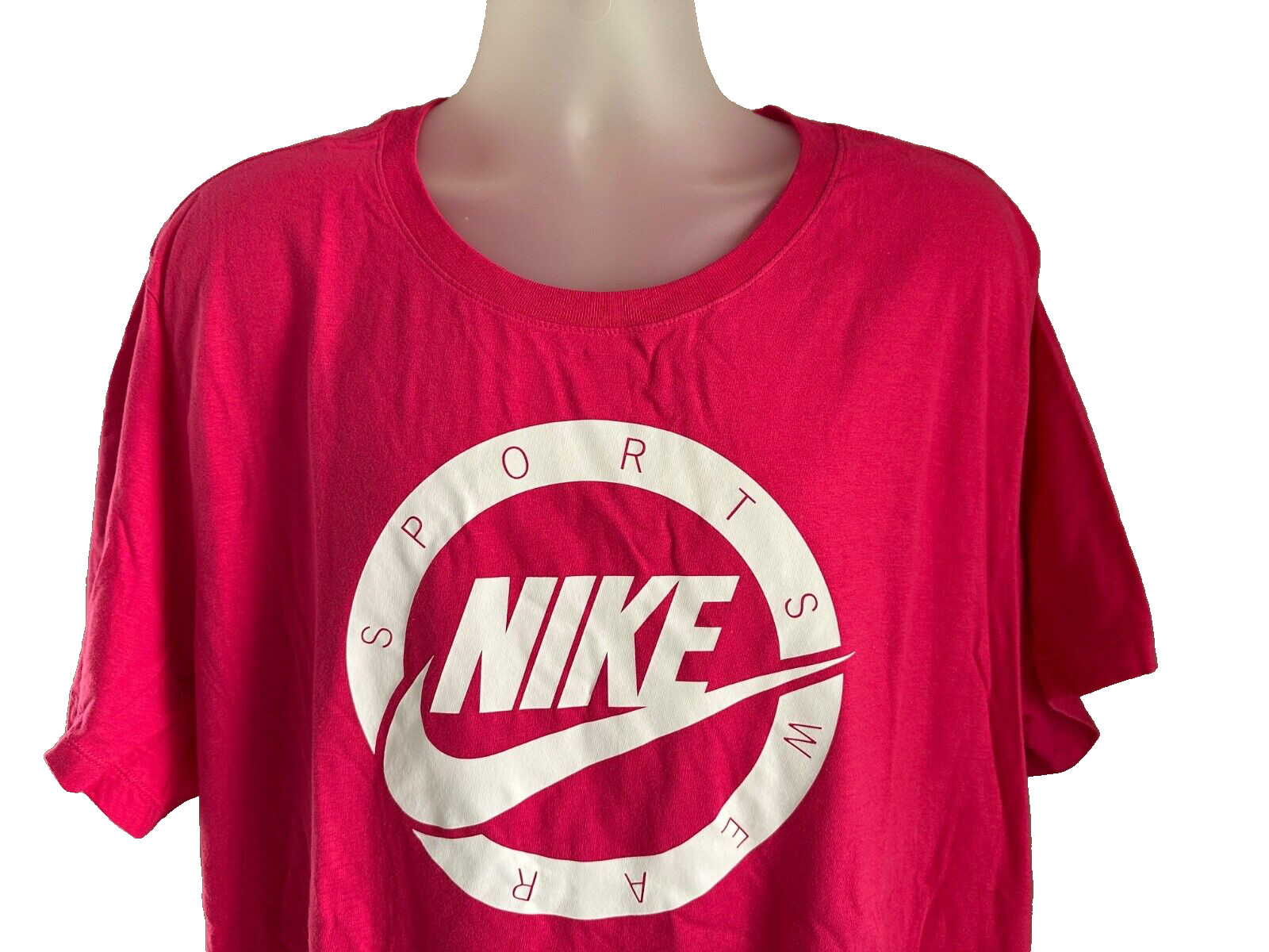 Nike “The Nike Tee” Pink Swish Graphic S/S Tee FD6670-666 Tee Size 3XL