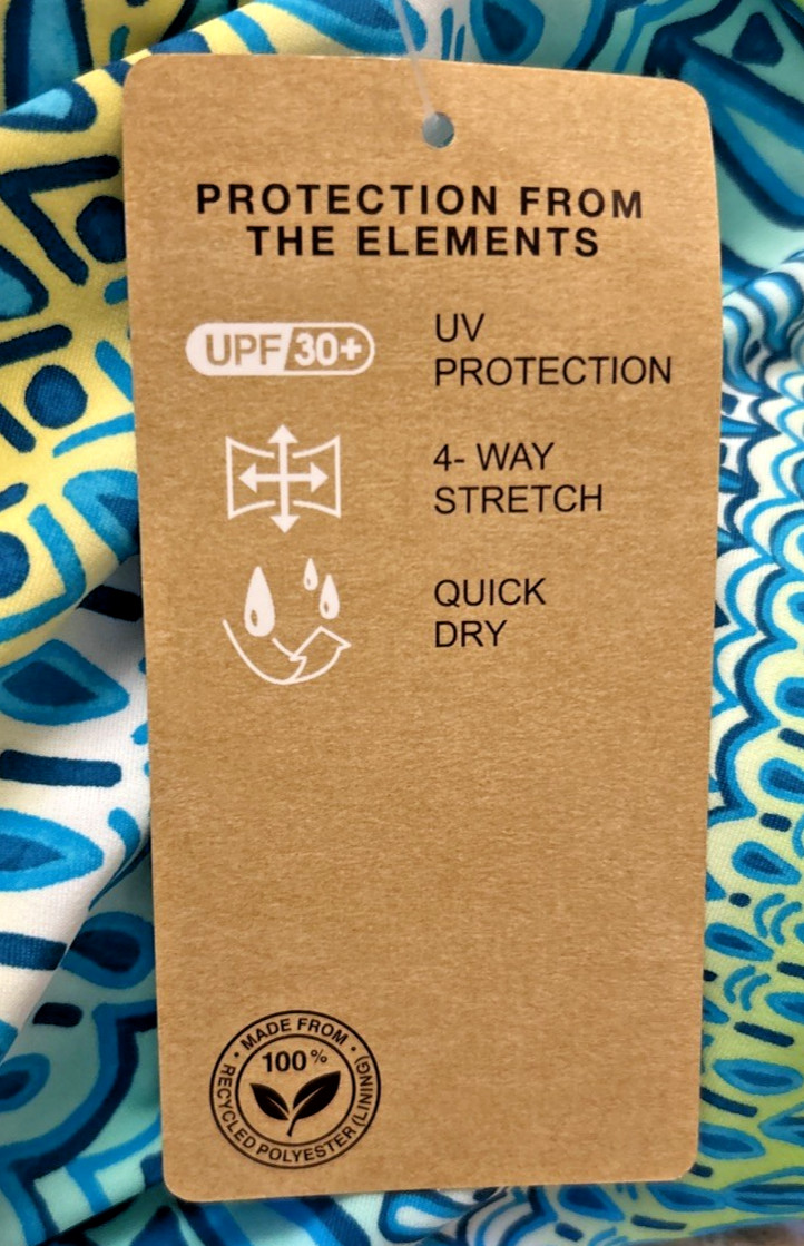 Zeroxposur Sun Smart Action Tankini M UV Protect 4-Way Stretch Quick Dry New NWT