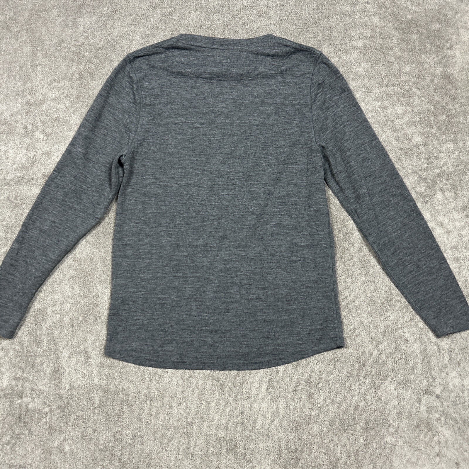Omni Wool Mens Shirt Mens M Gray Base Layer Long Sleeve Running Lightweight