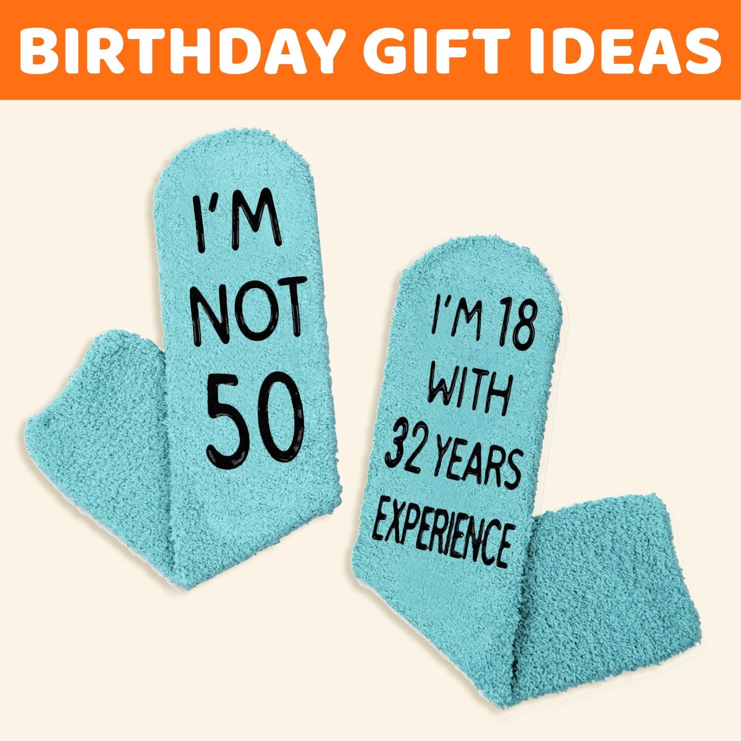 HAPPYPOP 50TH Birthday Gifts for Her – Socks for 50 Year Old Women Friends Me…