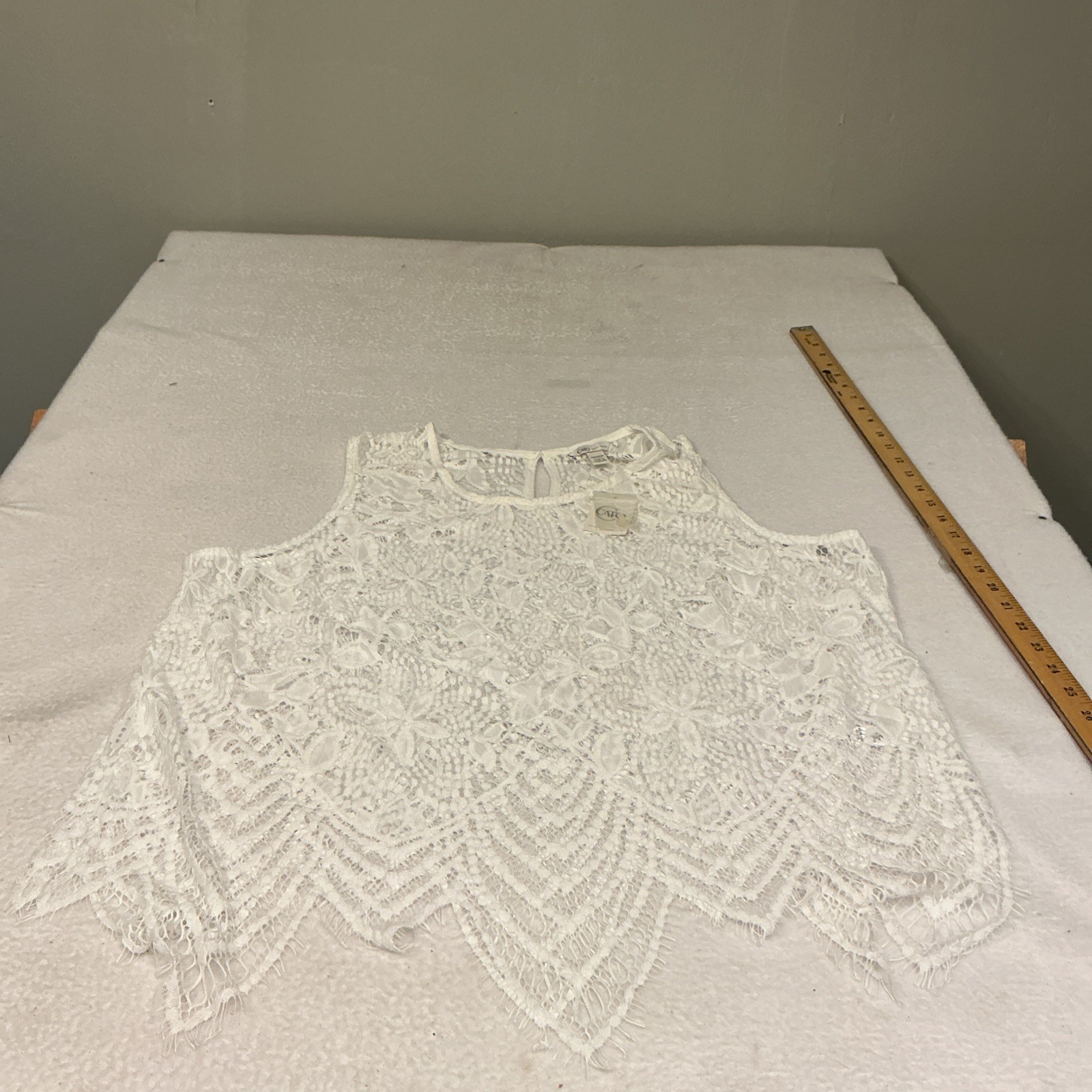 Cato Women’s White Lace Tank Top Size 18/20W NWT, 3467