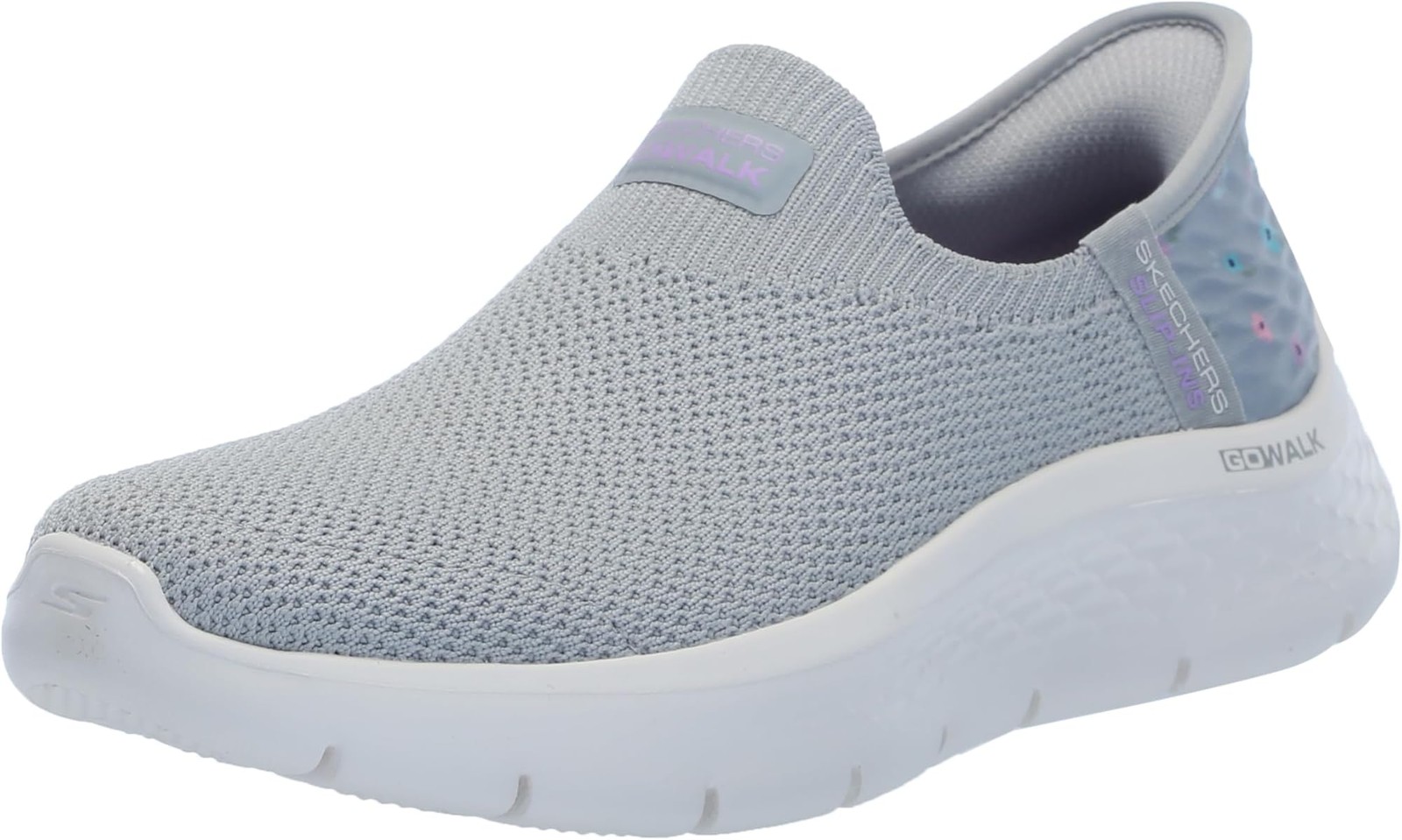 Skechers Women’s Go Walk Flex Sunset Rose Hands Free Slip-ins – Gray/Lavender –