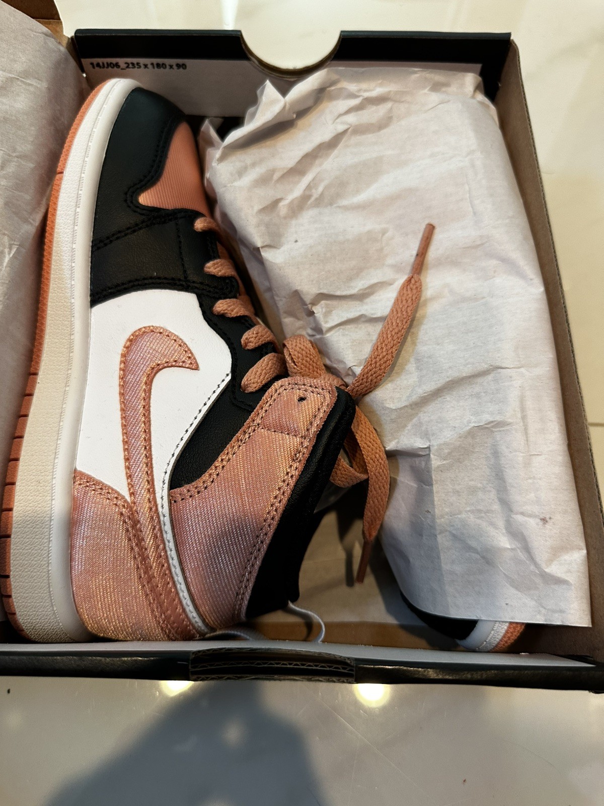 Size 1.5Y – Nike Air Jordan 1 Mid PS Light Madder Root Pink Coral DM9078-108