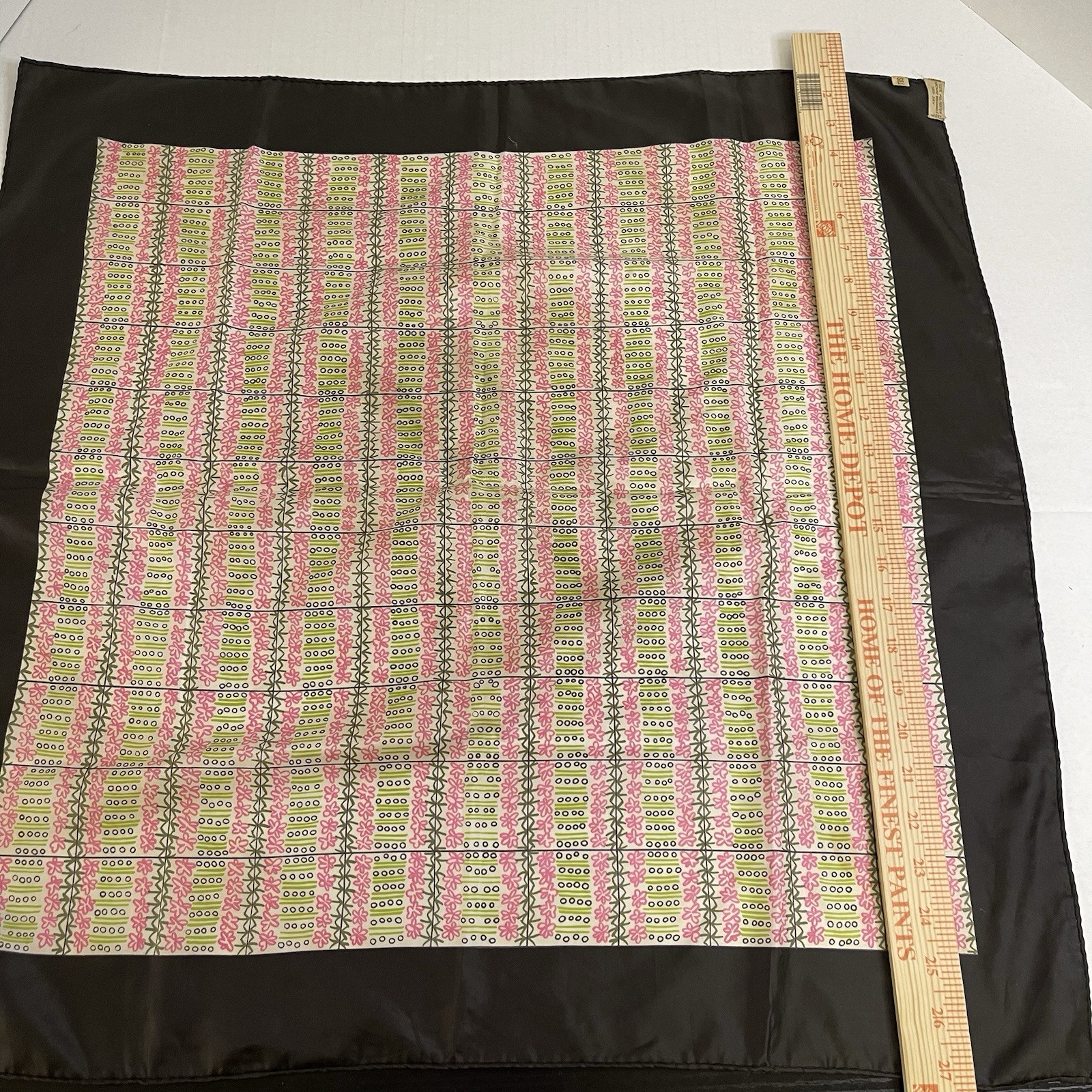 Vintage Lady Heritage Made In Japan 100% Polyester Hair Shaw Large Handkerchief