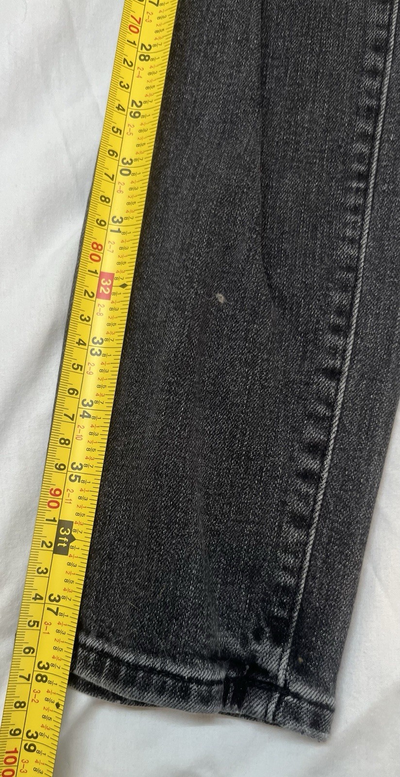 American Eagle AirFlex+ Women 28×32 Black Wash Distressed Stretch Jeans Denim