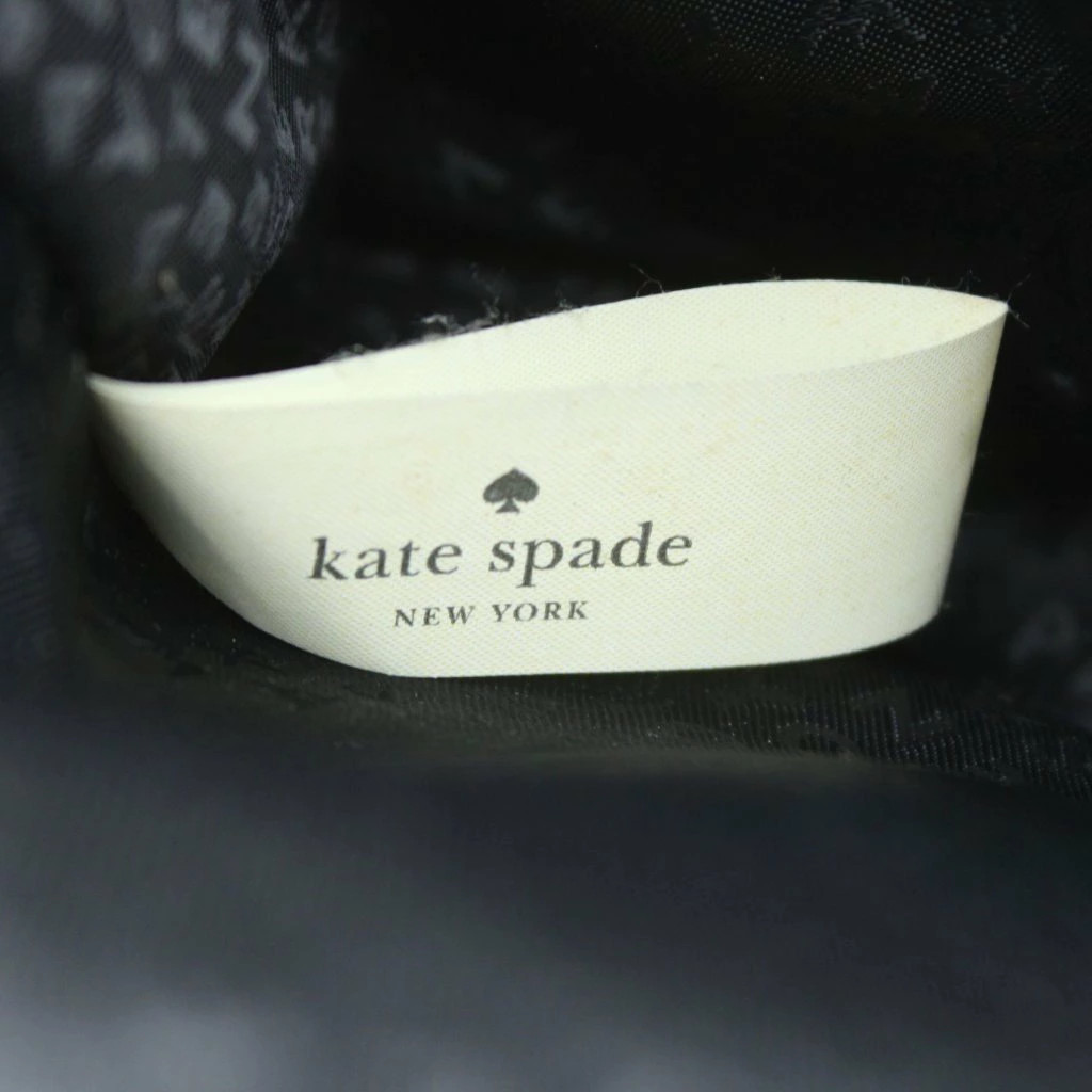 Used Kate Spade 2way Bag Handbag Shoulder Bag Leather Genuine Black Pink Bicolor