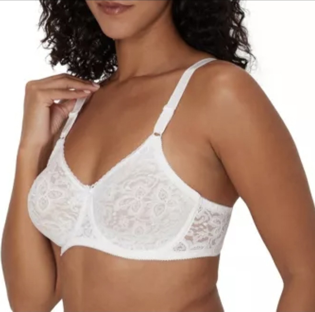 Bali Lace ‘N Smooth Underwire Bra White 40D