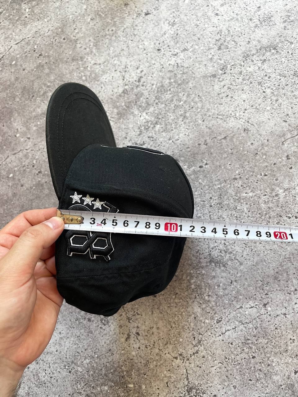 Philipp Plein Black Snapback Cap Logo Embroidered Cotton Adjustable Hat