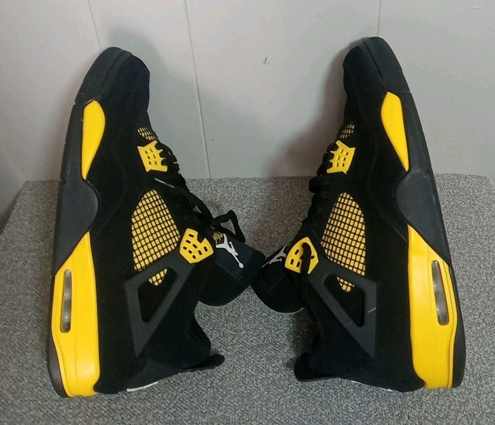 Jordan 4 Retro Thunder Men’s Size 14 Black And Yellow DH6927-017