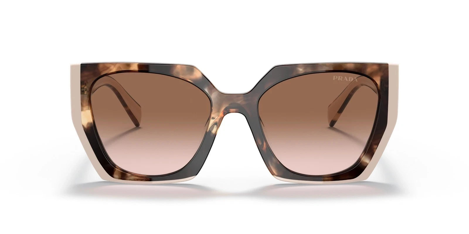 PRADA PR 15WS 01R0A6 Women’s Sunglasses Tortoise Caramel Powder Brown Gradient