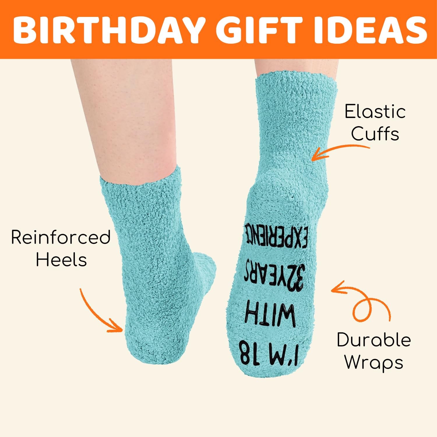 HAPPYPOP 50TH Birthday Gifts for Her – Socks for 50 Year Old Women Friends Me…