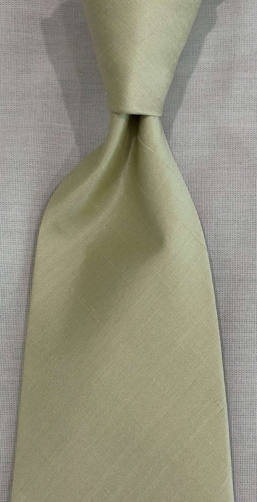 JENNY YOO ALL SILK FAINT SAGE GREEN NECKTIE