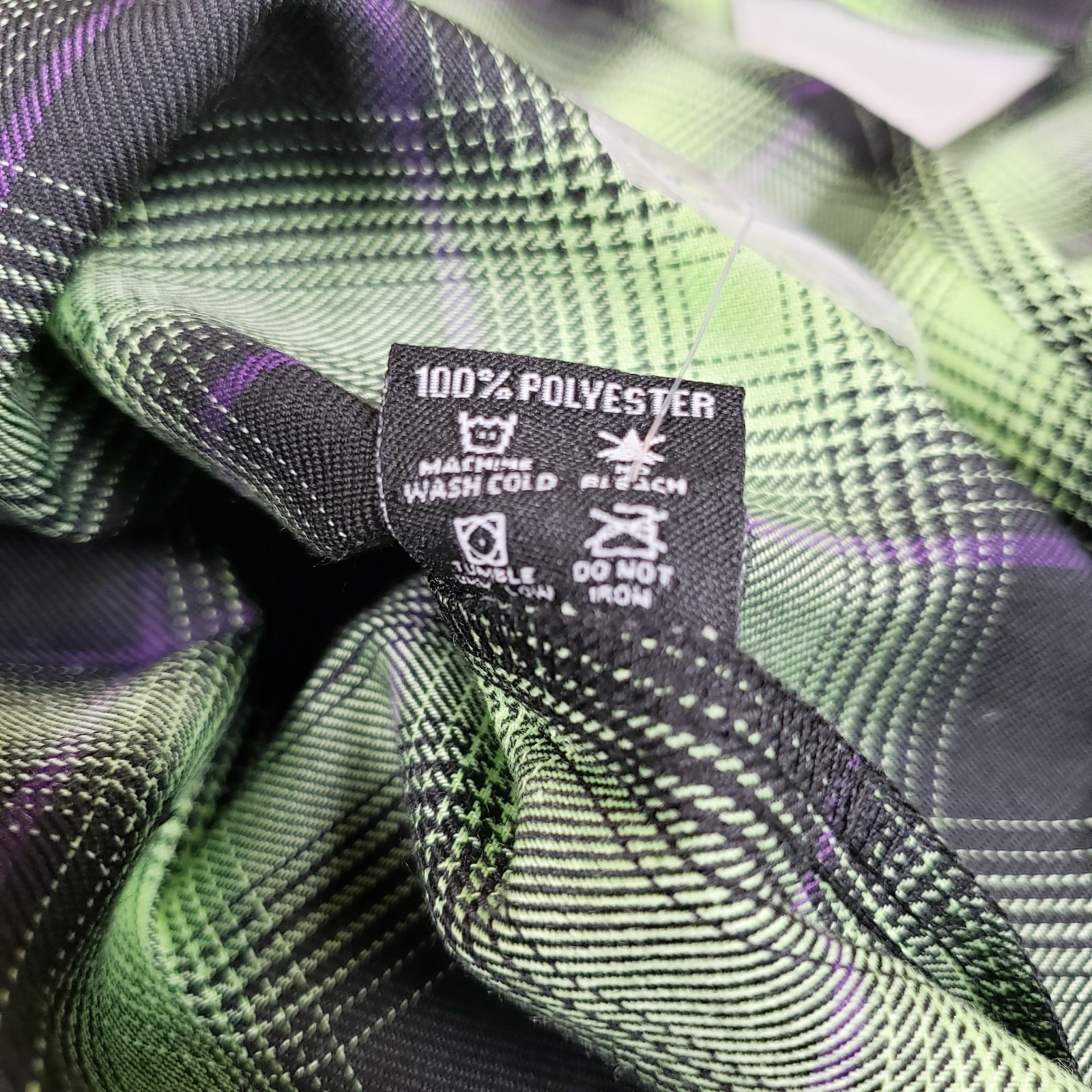 NWT Women’s Medium Dixxon Dimebag Darrell Women’s Glow In The Dark Flannel Shirt