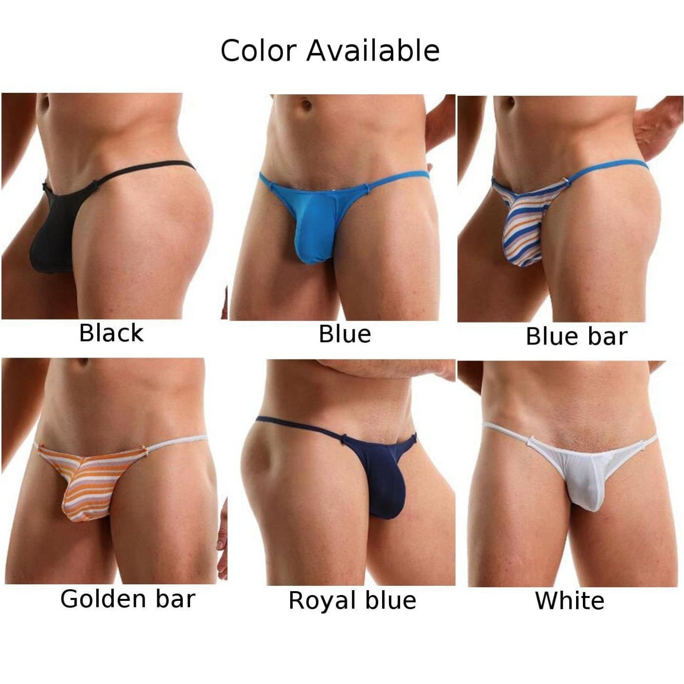 Mesh Sheer Pouch Brief Men’s TBack Gstring Thong Comfortable Bikini Underwear