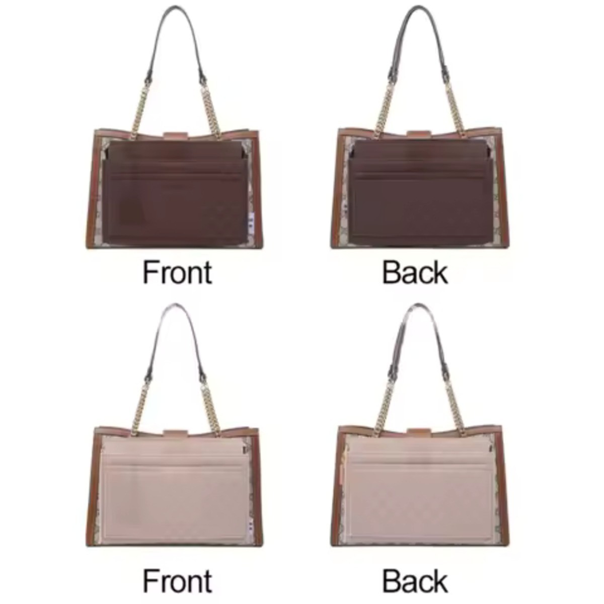 Felt Purse Organizer Insert Multi Pocket Tote Bag Organizer NEW