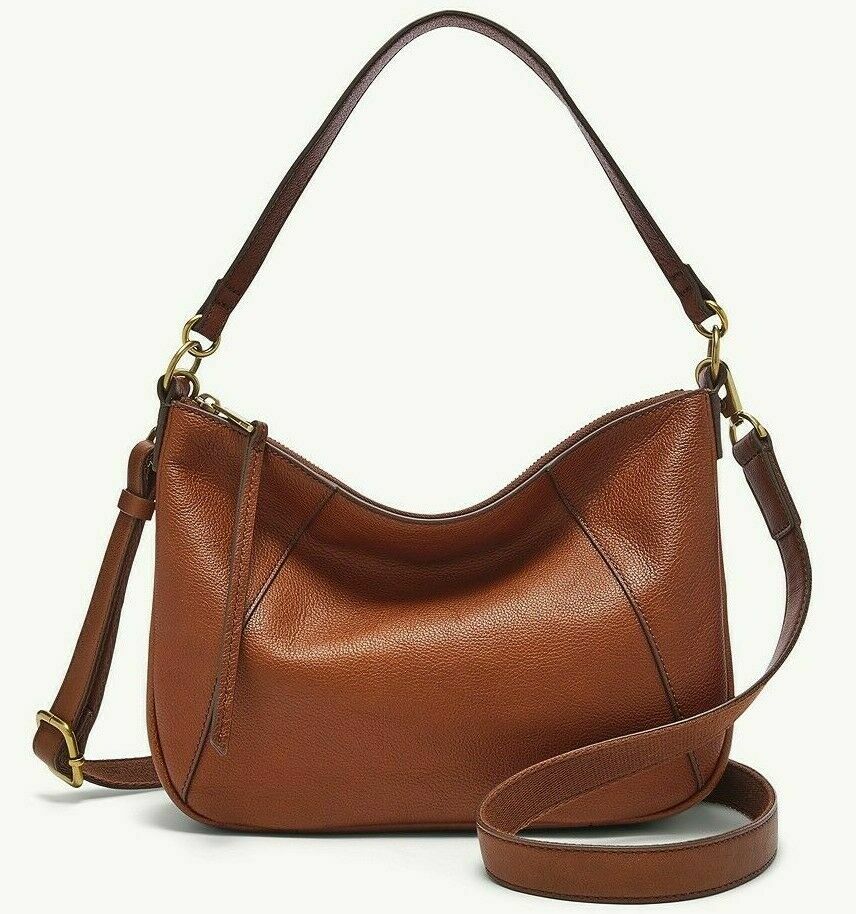 Fossil Skylar Crossbody Shoulder Bag Brown Leather SHB2656213 NWT $180 Brandy