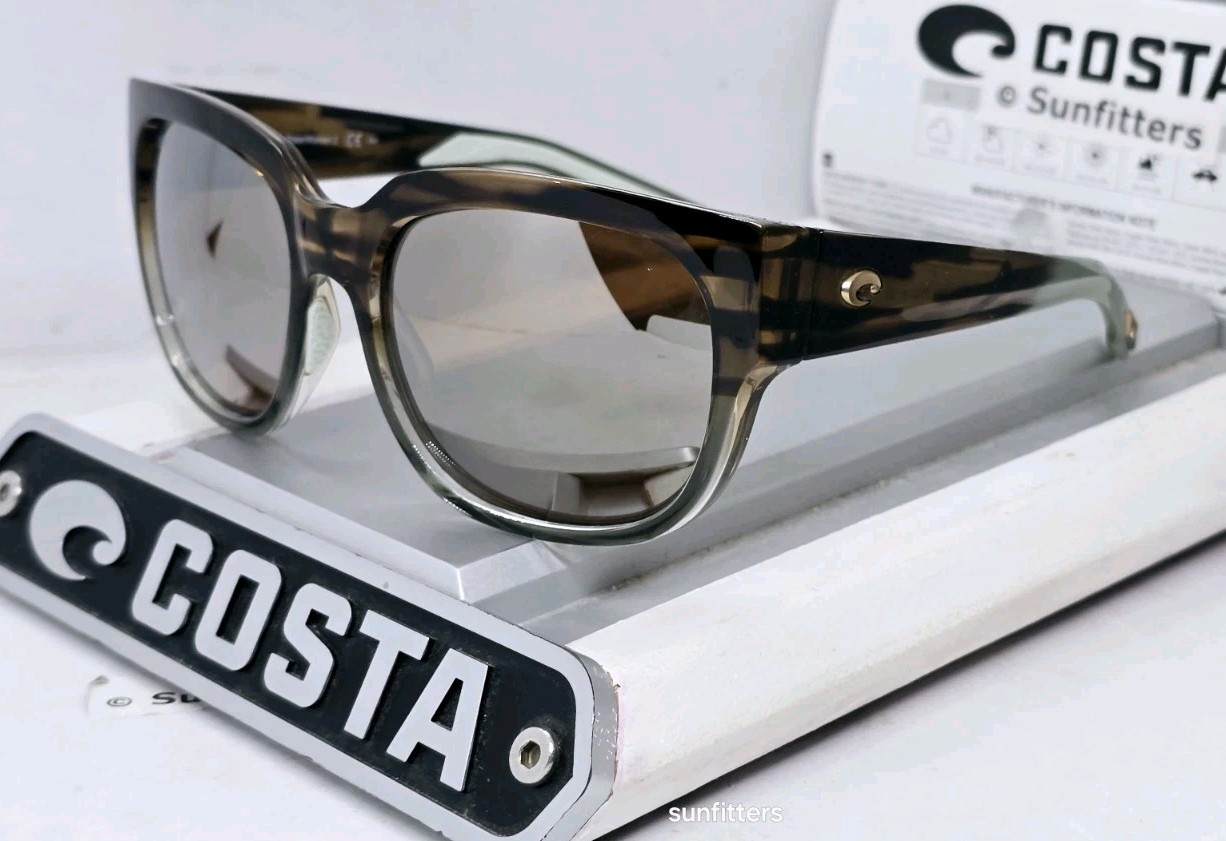 COSTA DEL MAR ocean jade/silver WATERWOMAN 2 polarized 580G sunglasses (900408)