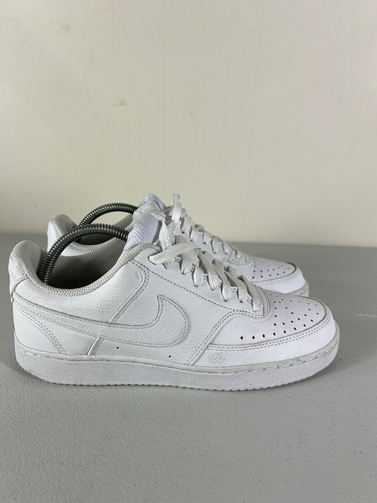 Nike Court Vision Low Next Nature Triple White Sneakers DH2987-100 US 8 UK 7