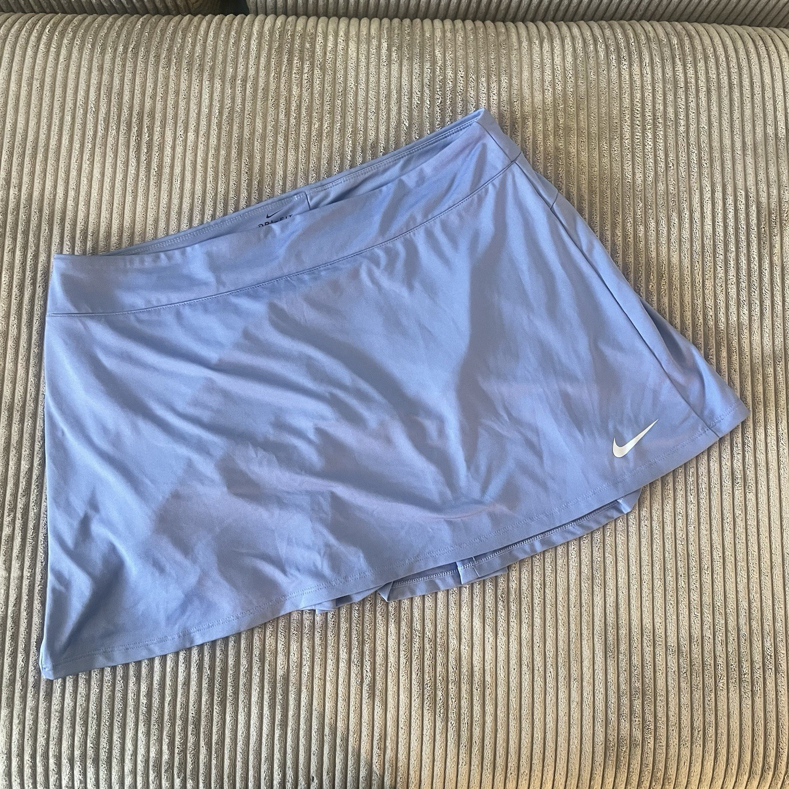 Nike Dri-FIT Women’s Blue Tennis Skort Pull-On Elastic Stretch Size L