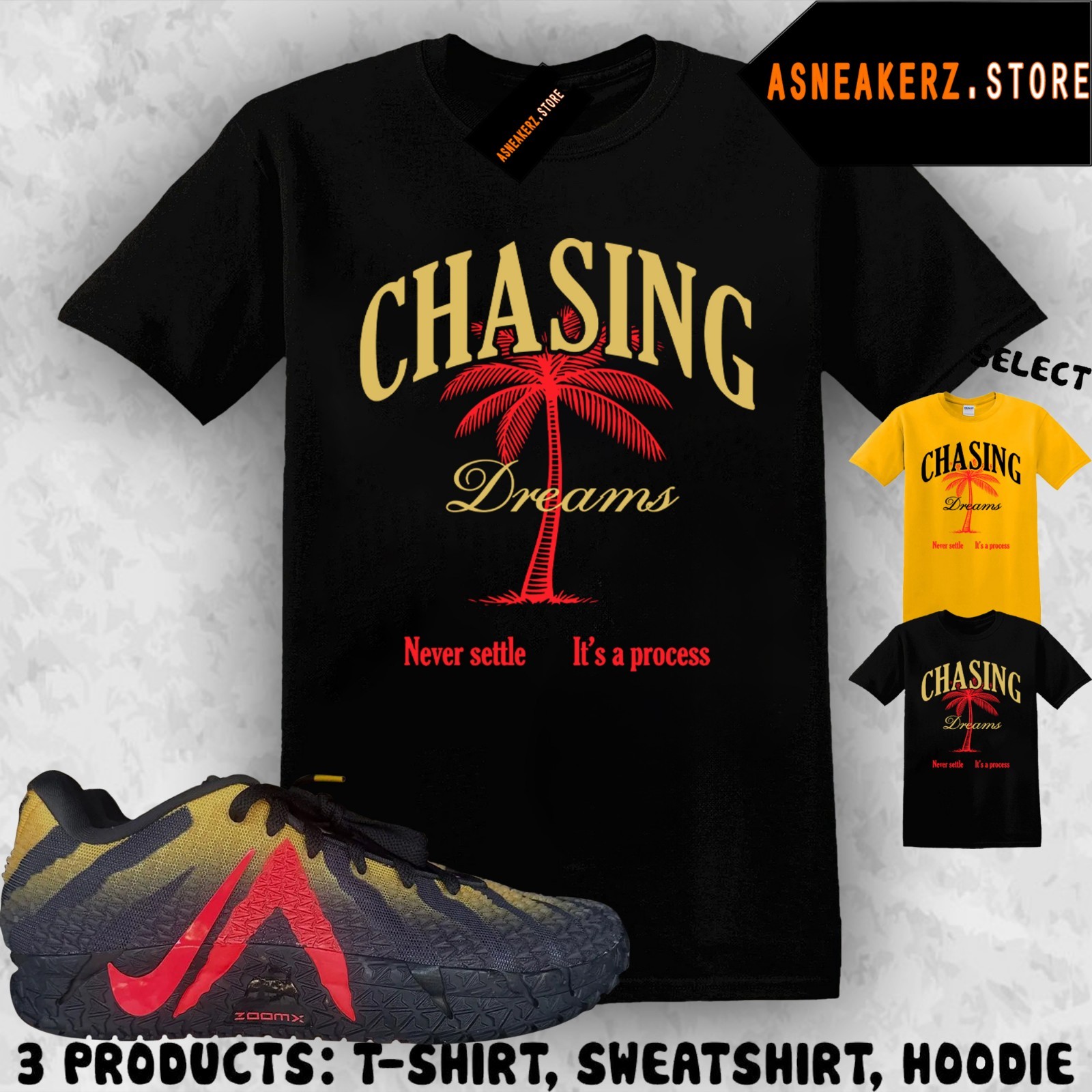 Shirt To Match Ja 3 Jurassic Park Raptor Sneaker Matching Chasing Dreams T-Shirt