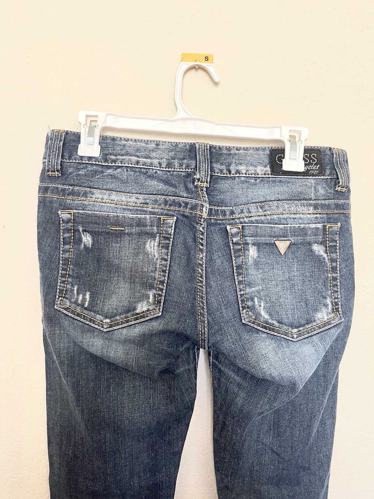 Vintage Guess Daredevil Bootcut Jeans Womens Distressed Low Rise Y2K Flare 30”