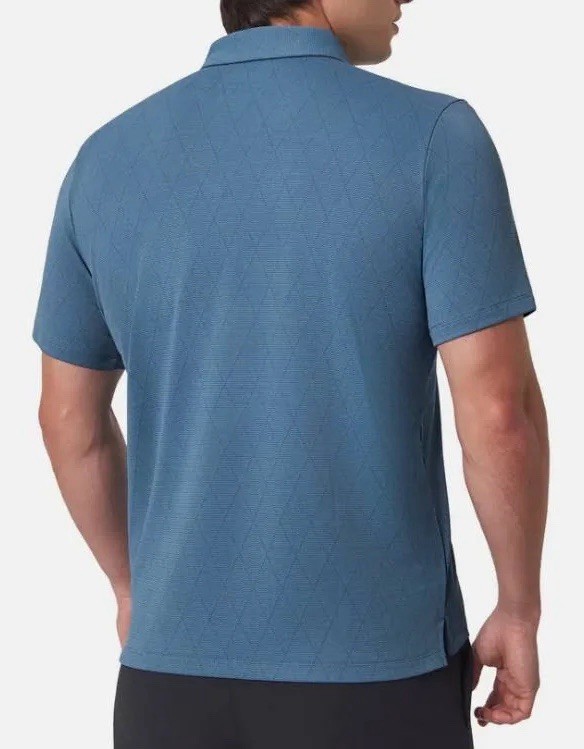 Modern Ambition Short Sleeve Shirt Moisture-Wicking Stretch Casual Large Blue