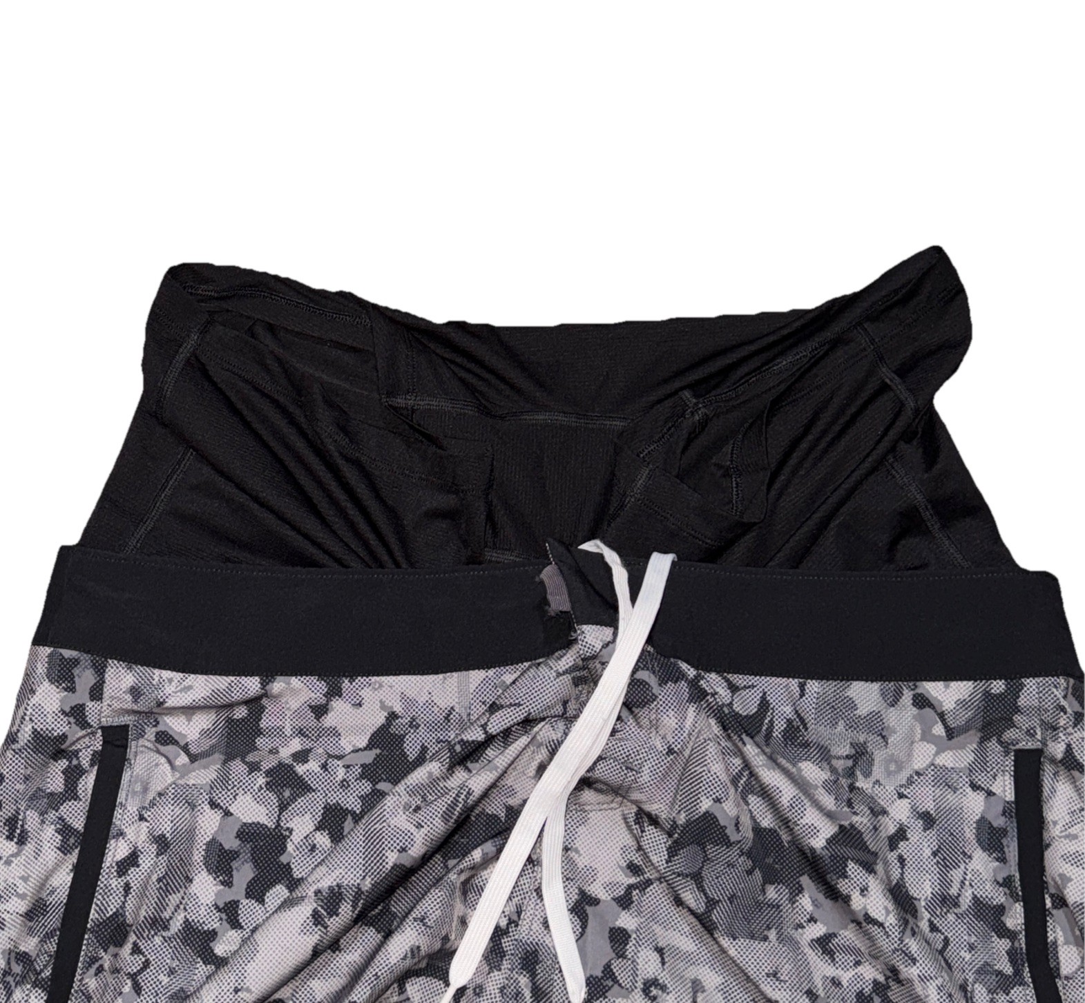 Rhone Point Break Board Shorts Men’s 36 Lined Hybrid Swim Trunks 7″ Digi Camo
