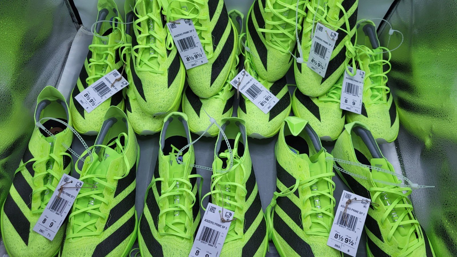 (8) Pair Lot New! Adidas Adizero Prime SP 3 Track Spikes Sizes 8, 8.5 IH5800