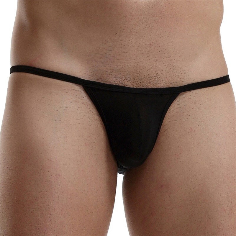 Men’s Sexy Briefs G string Tanga Underwear Translucent Low Rise Panties Knickers