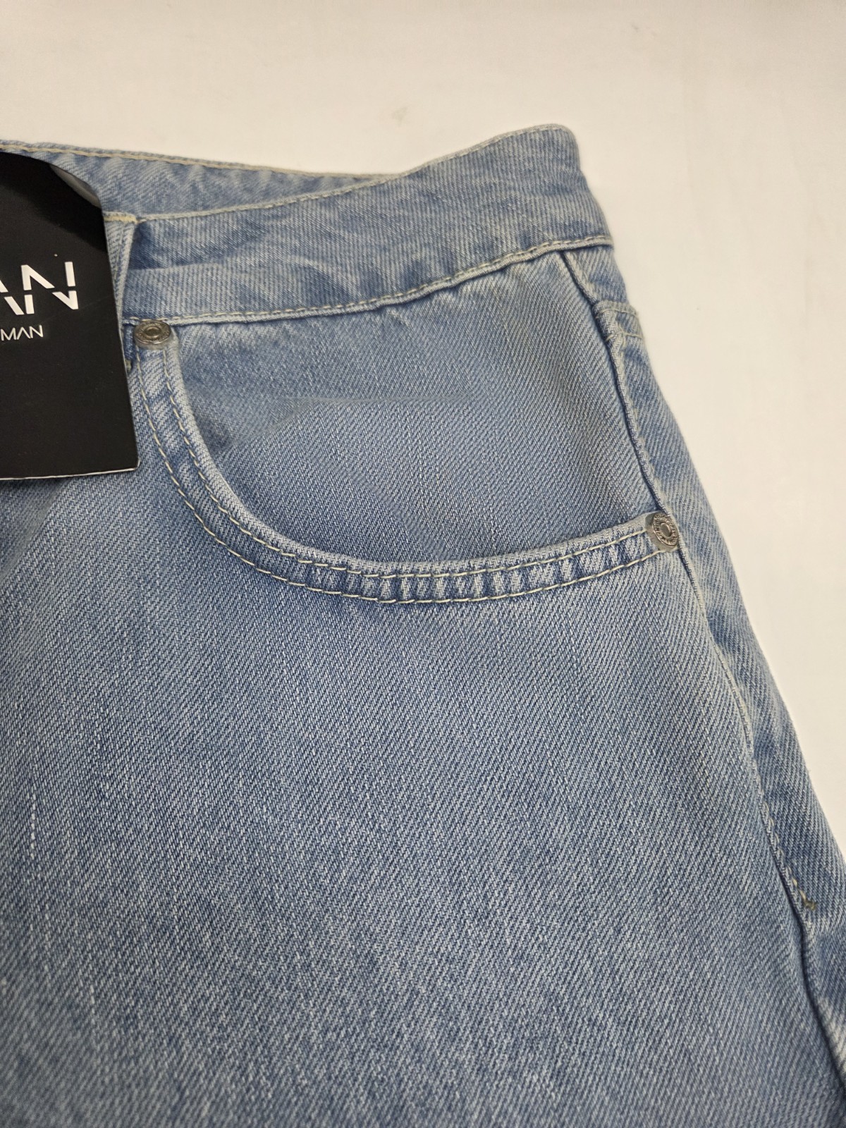 NWT boohoo Man boohooMAN Skinny Fit Graffiti Printed Jeans Size 34 #8289