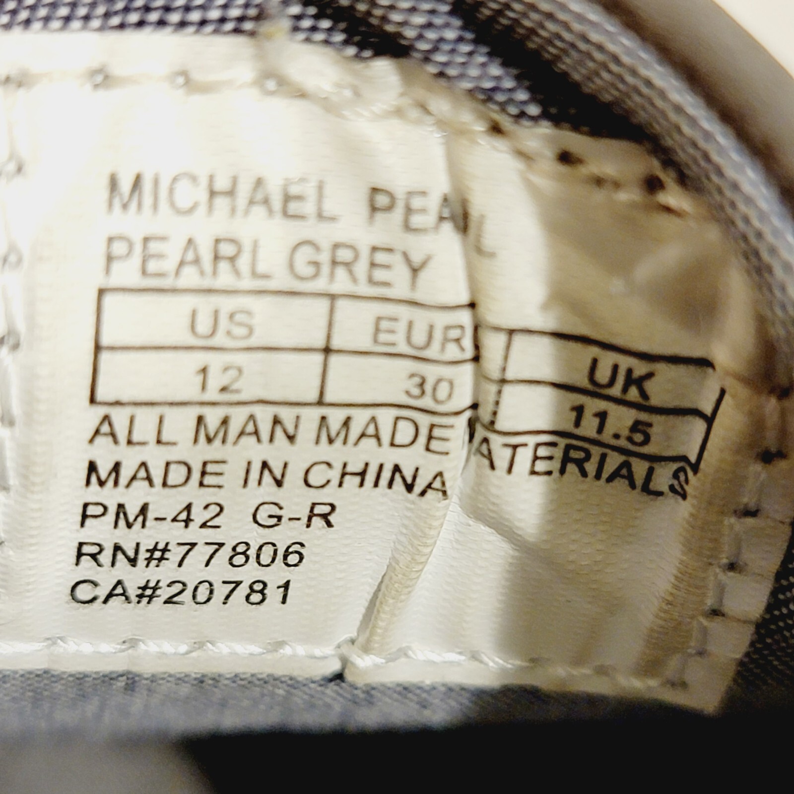 TOMMY HILFIGER Michael Pearl Boys Oxford Grey Lace Up Shoes Size 12